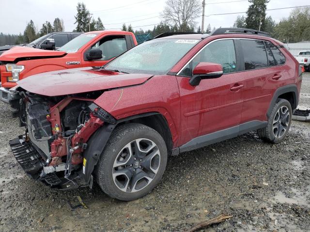 2T3J1RFV1KC045568 - 2019 TOYOTA RAV4 ADVENTURE RED photo 1