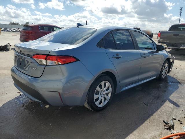 5YFEPMAE1MP248210 - 2021 TOYOTA COROLLA LE BLUE photo 3