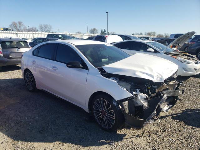 3KPF44AC6ME368887 - 2021 KIA FORTE GT WHITE photo 4