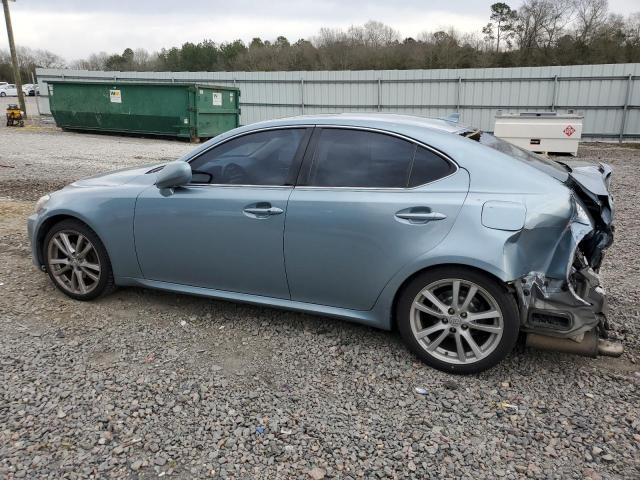 JTHBK262175040736 - 2007 LEXUS IS 250 BLUE photo 2