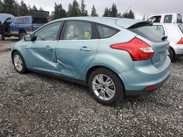 1FAHP3M27CL423646 - 2012 FORD FOCUS SEL BLUE photo 2