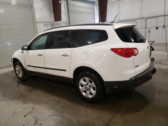 1GNKRFED9CJ198306 - 2012 CHEVROLET TRAVERSE LS WHITE photo 2