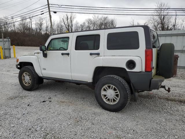 5GTDN13E678140039 - 2007 HUMMER H3 WHITE photo 2