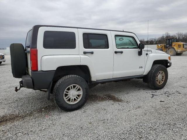 5GTDN13E678140039 - 2007 HUMMER H3 WHITE photo 3