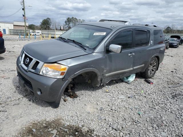 5N1BA0NE2FN618860 - 2015 NISSAN ARMADA PLATINUM GRAY photo 1