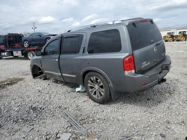 5N1BA0NE2FN618860 - 2015 NISSAN ARMADA PLATINUM GRAY photo 2