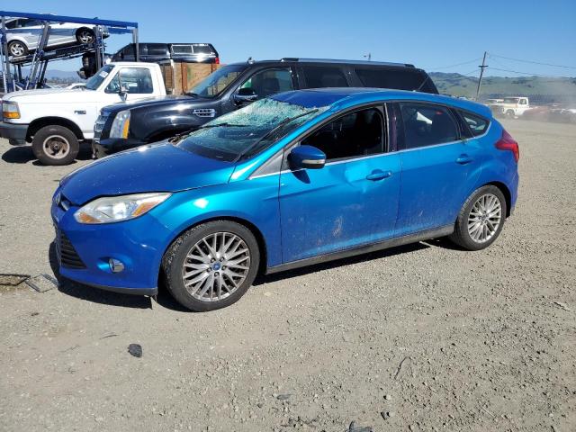 1FAHP3M20CL302716 - 2012 FORD FOCUS SEL BLUE photo 1