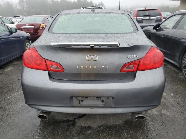 JN1DV6AR4BM651357 - 2011 INFINITI G25 GRAY photo 6