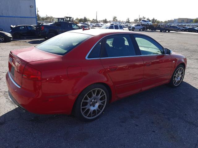 WAUGL78E26A049960 - 2006 AUDI S4 QUATTRO RED photo 3