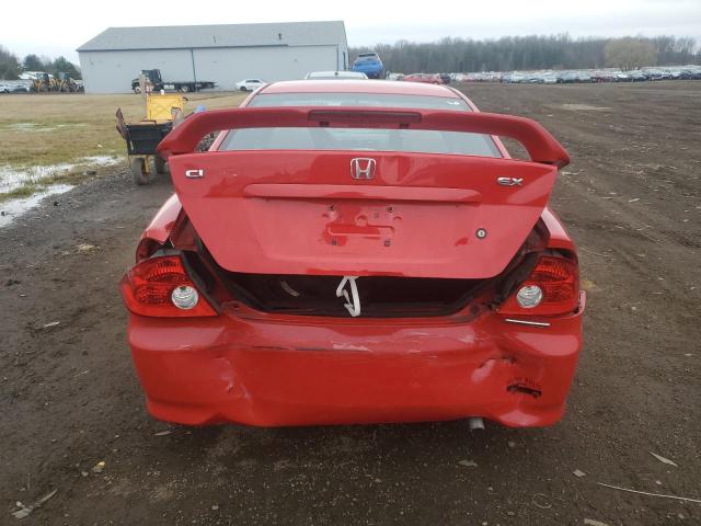 1HGEM22915L015809 - 2005 HONDA CIVIC EX RED photo 6