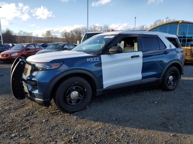 1FM5K8AB6MGC24123 - 2021 FORD EXPLORER POLICE INTERCEPTOR Երկգույն լուսանկար 1