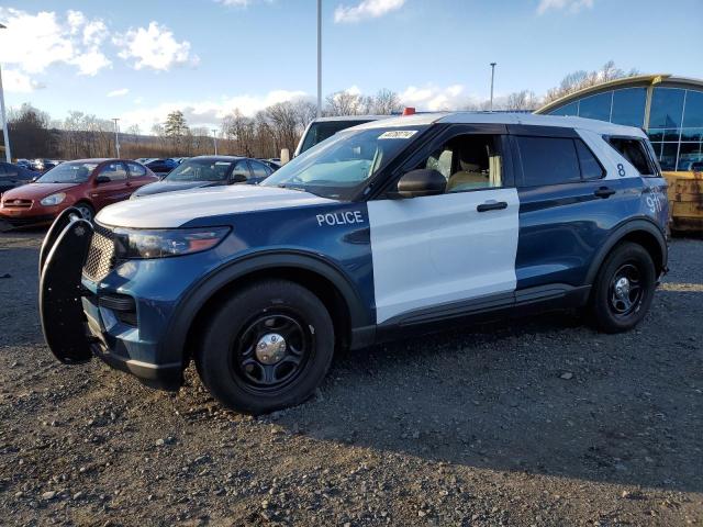 1FM5K8AB6MGC24123 - 2021 FORD EXPLORER POLICE INTERCEPTOR TWO TONE photo 1