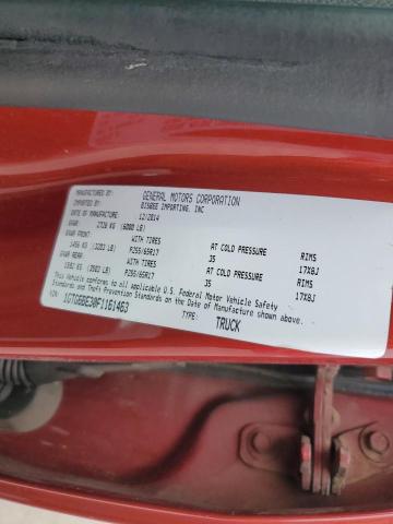 1GTG6BE30F1161463 - 2015 GMC CANYON SLE RED photo 12