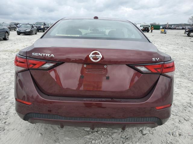 3N1AB8CV3MY279253 - 2021 NISSAN SENTRA SV BURGUNDY photo 6