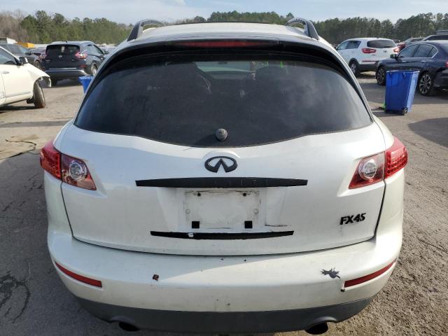 JNRBS08W03X400227 - 2003 INFINITI FX45 WHITE photo 6