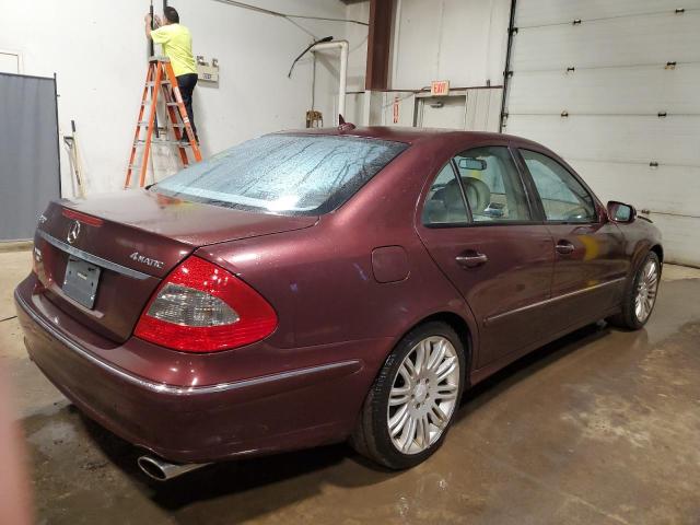 WDBUF87X68B189608 - 2008 MERCEDES-BENZ E 350 4MATIC BURGUNDY photo 3