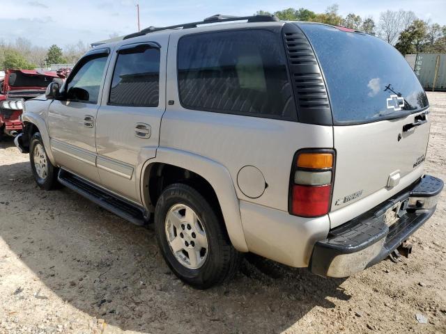 1GNEK13T25R204997 - 2005 CHEVROLET TAHOE K1500 BEIGE photo 2