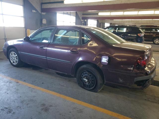 2G1WF52E639375666 - 2003 CHEVROLET IMPALA MAROON photo 2