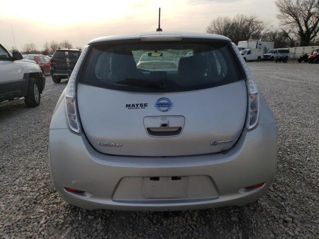 1N4AZ0CP5FC308989 - 2015 NISSAN LEAF S SILVER photo 6