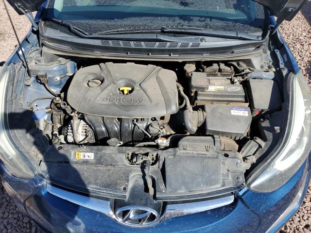 KMHDH4AE3GU569872 - 2016 HYUNDAI ELANTRA SE BLUE photo 11