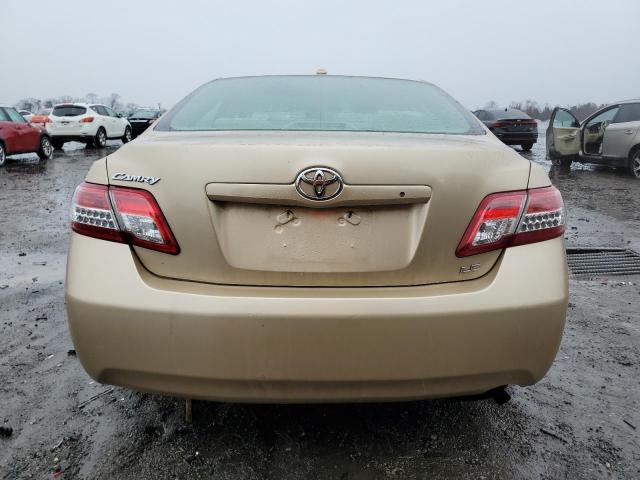 4T1BF3EK5BU651487 - 2011 TOYOTA CAMRY BASE GOLD photo 6