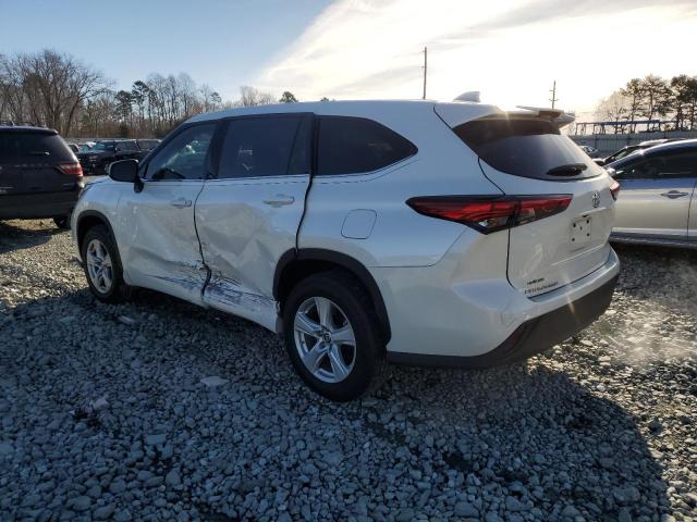 5TDCZRAH7LS020257 - 2020 TOYOTA HIGHLANDER L WHITE photo 2