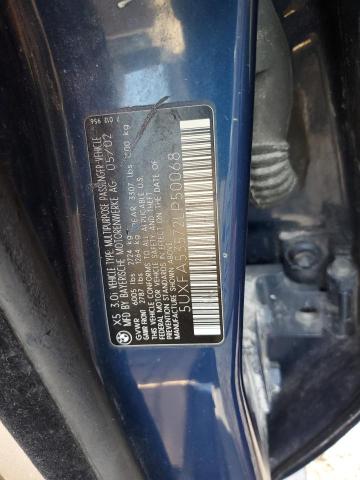 5UXFA53572LP50068 - 2002 BMW X5 3.0I BLUE photo 13