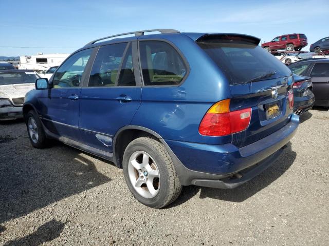 5UXFA53572LP50068 - 2002 BMW X5 3.0I BLUE photo 2