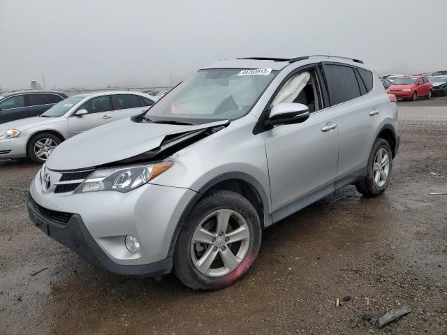 JTMWFREV7EJ018420 - 2014 TOYOTA RAV4 XLE SILVER photo 1