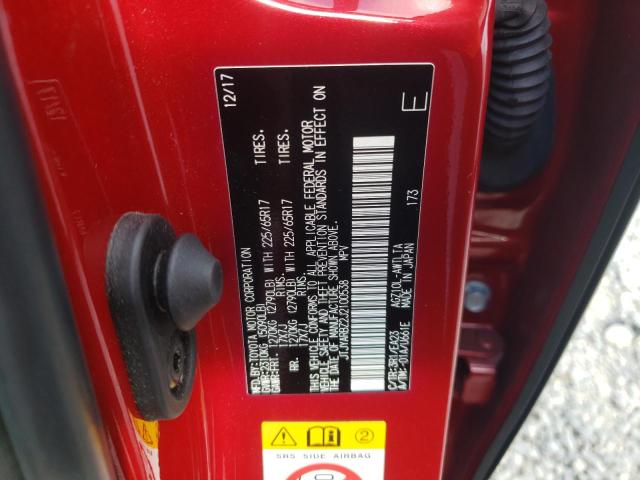 JTJYARBZ2J2100538 - 2018 LEXUS NX 300 BASE წითელი ფოტო 12