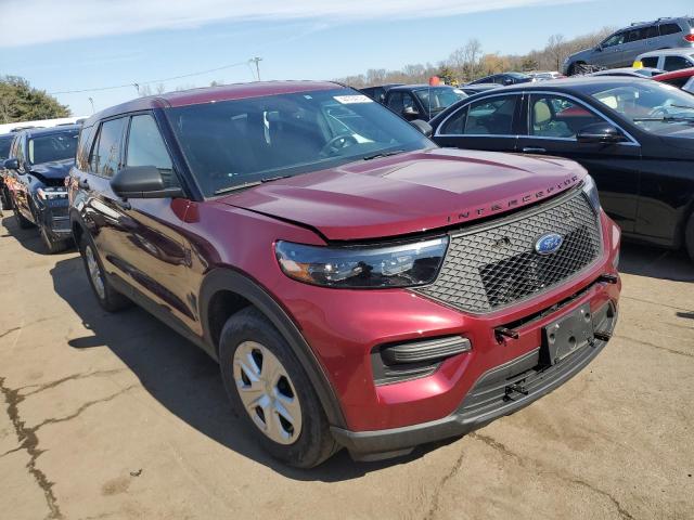 1FM5K8AC0LGD01835 - 2020 FORD EXPLORER POLICE INTERCEPTOR ბურგუნდია ფოტო 4