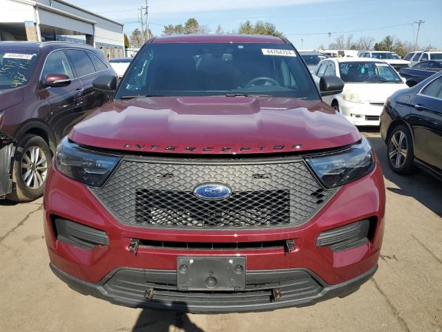 1FM5K8AC0LGD01835 - 2020 FORD EXPLORER POLICE INTERCEPTOR BURGUNDY photo 5