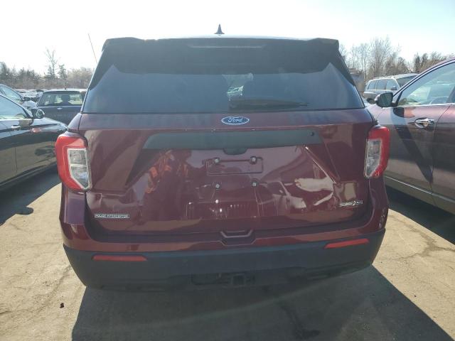 1FM5K8AC0LGD01835 - 2020 FORD EXPLORER POLICE INTERCEPTOR ბურგუნდია ფოტო 6