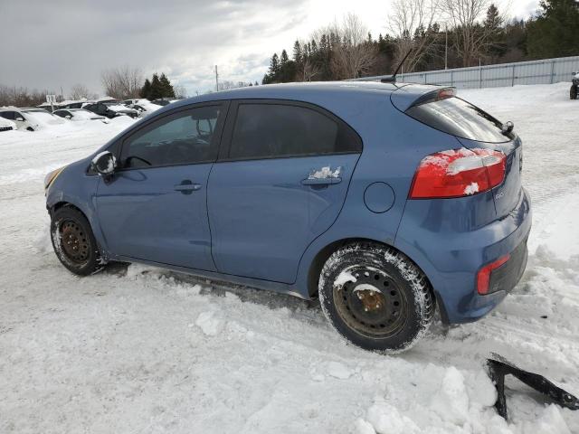 KNADM5A38G6605948 - 2016 KIA RIO LX BLUE photo 2