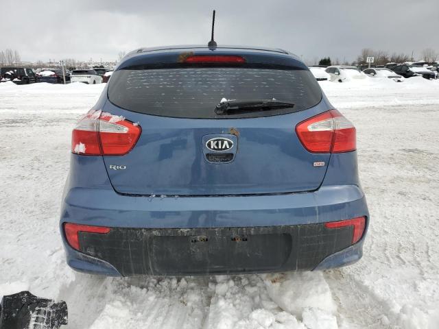 KNADM5A38G6605948 - 2016 KIA RIO LX BLUE photo 6