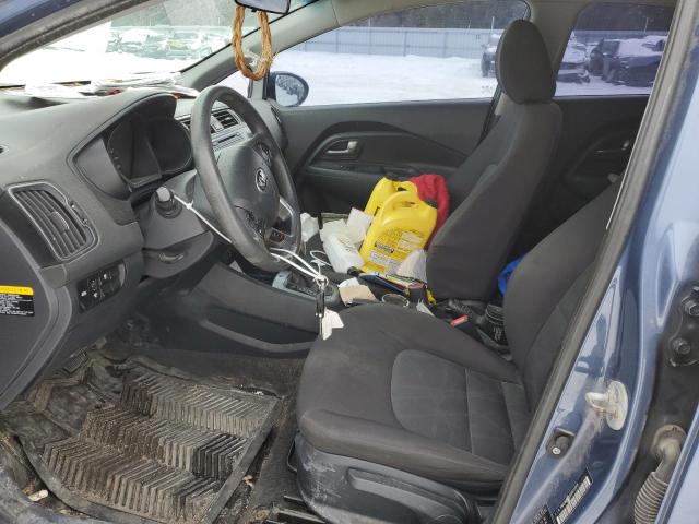 KNADM5A38G6605948 - 2016 KIA RIO LX BLUE photo 7
