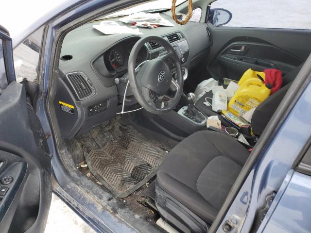 KNADM5A38G6605948 - 2016 KIA RIO LX BLUE photo 8