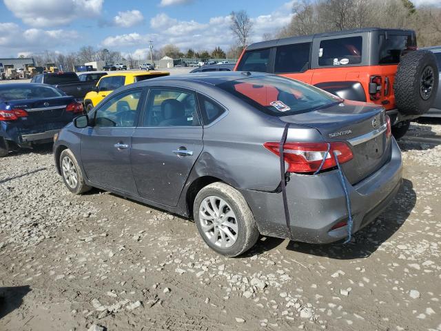 3N1AB7APXKL621077 - 2019 NISSAN SENTRA S GRAY photo 2