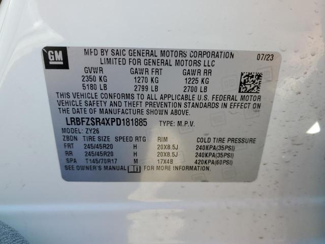 LRBFZSR4XPD181885 - 2023 BUICK ENVISION AVENIR WHITE photo 12