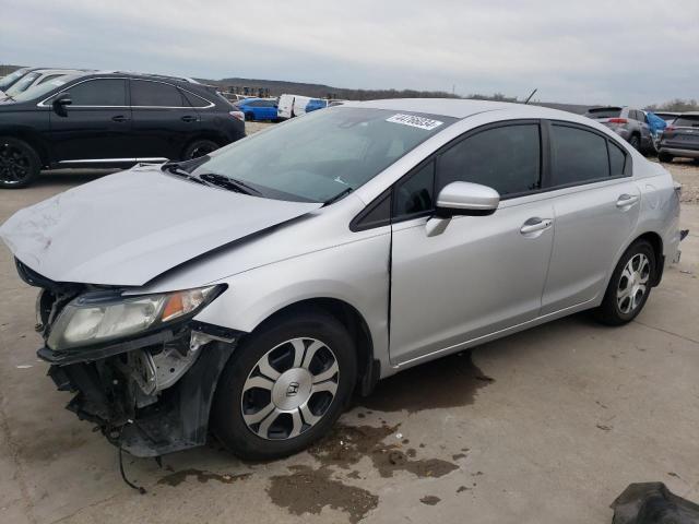 19XFB4F25FE000029 - 2015 HONDA CIVIC HYBRID SILVER photo 1