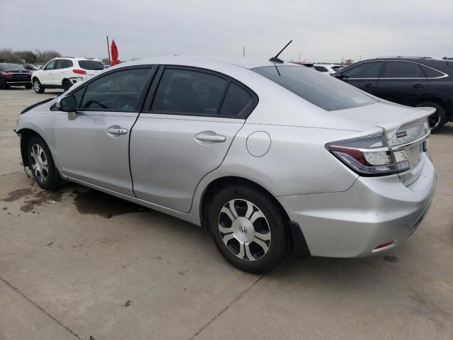 19XFB4F25FE000029 - 2015 HONDA CIVIC HYBRID SILVER photo 2