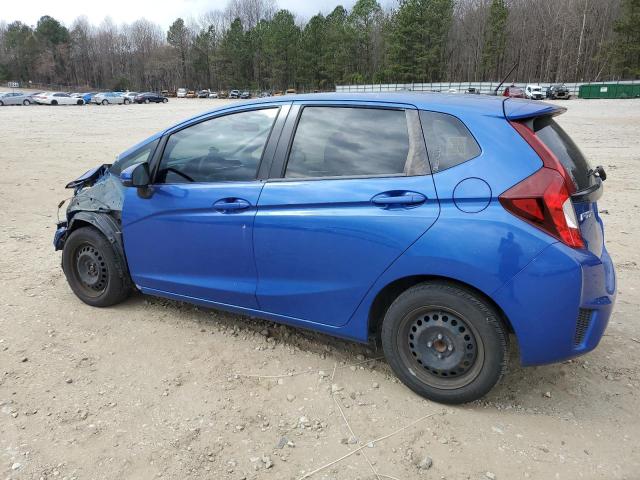 JHMGK5H57GS006638 - 2016 HONDA FIT LX BLUE photo 2