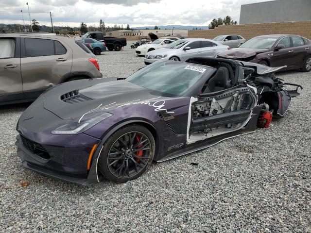 1G1YU2D62G5609596 - 2016 CHEVROLET CORVETTE Z06 3LZ GRAY photo 1