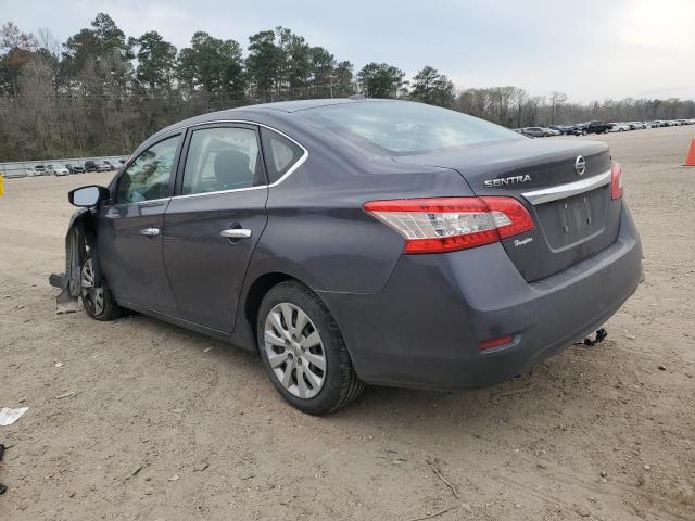 3N1AB7APXFL634997 - 2015 NISSAN SENTRA S GRAY photo 2