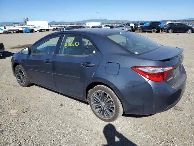 5YFBURHE5GP537772 - 2016 TOYOTA COROLLA L BLUE photo 2