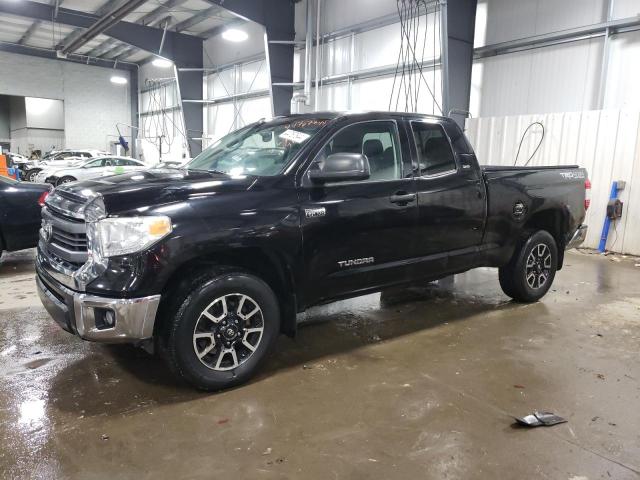 5TFUW5F19EX378023 - 2014 TOYOTA TUNDRA DOUBLE CAB SR/SR5 BLACK photo 1
