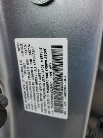 7FARW1H89LE029447 - 2020 HONDA CR-V EXL SILVER photo 13