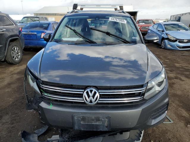 WVGBV7AX0GW594557 - 2016 VOLKSWAGEN TIGUAN S GRAY photo 5