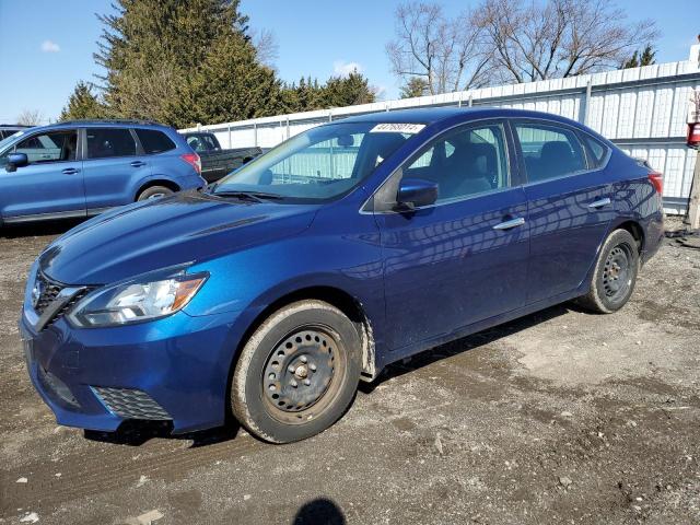 3N1AB7AP2KY385964 - 2019 NISSAN SENTRA S BLUE photo 1