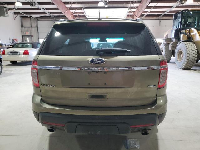 1FM5K8F84DGC64844 - 2013 FORD EXPLORER LIMITED GREEN photo 6